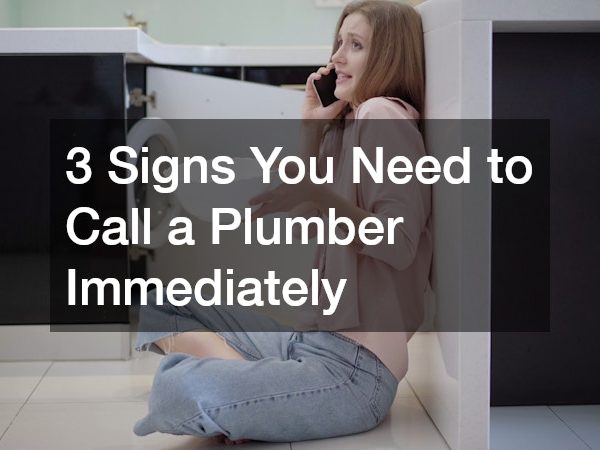 3 Signs You Need to Call a Plumber Immediately